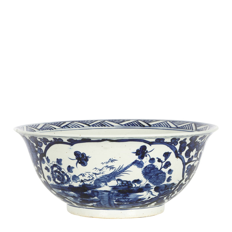 Amez Blue & White Porcelain Bowl
