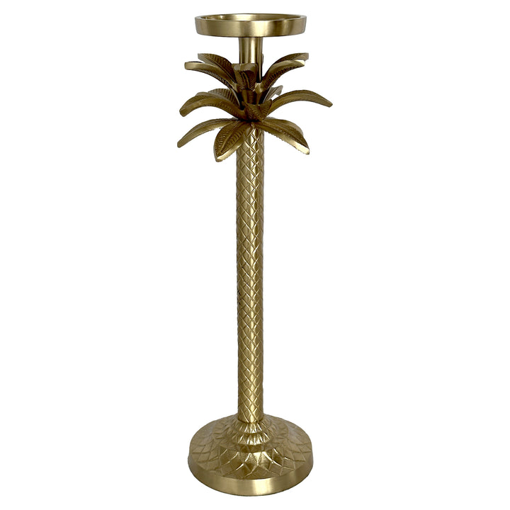 Raffles Palm Candle Stick Gold Medium