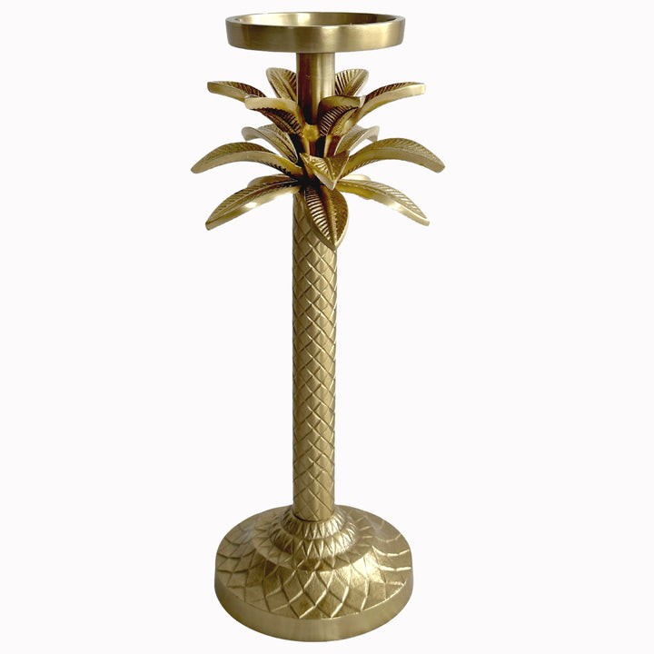 Raffles Palm Candle Stick Gold Small