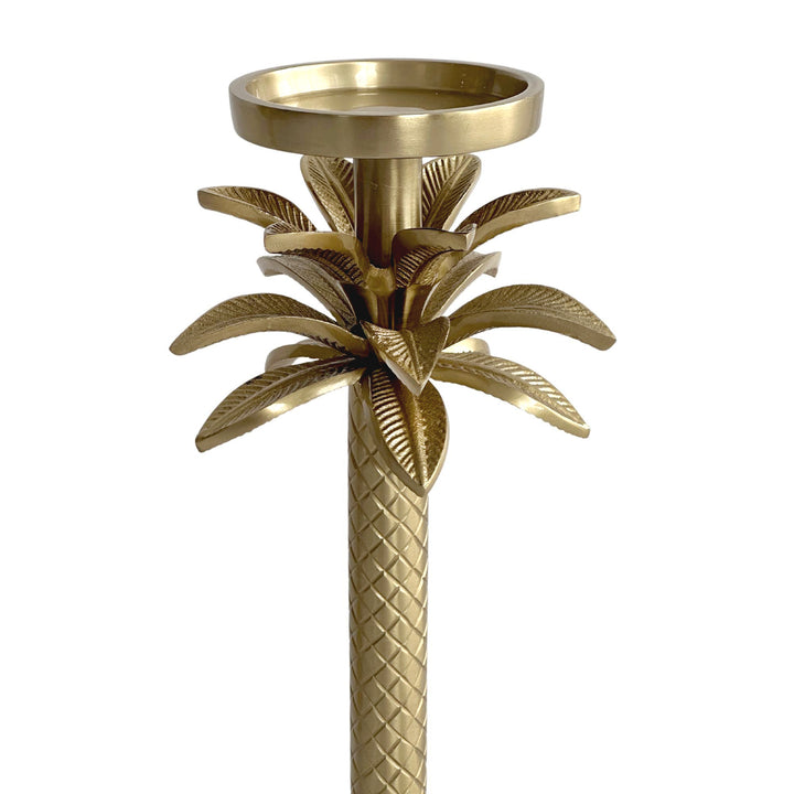 Raffles Palm Candle Stick Gold Medium