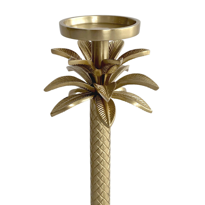 Aspen Palm Candle Stick Gold Small