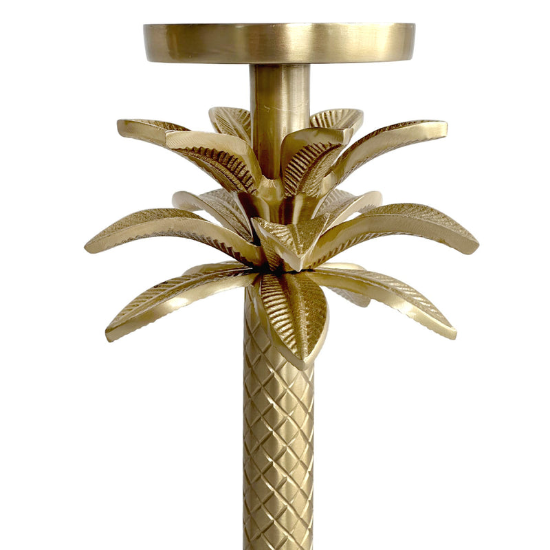 Aspen Palm Candle Stick Gold Small