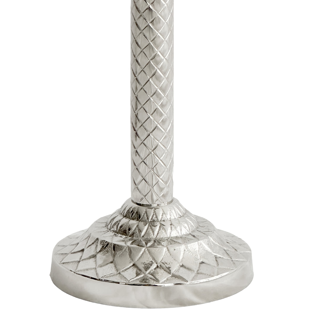 Raffles Palm Candle Stick Silver Small