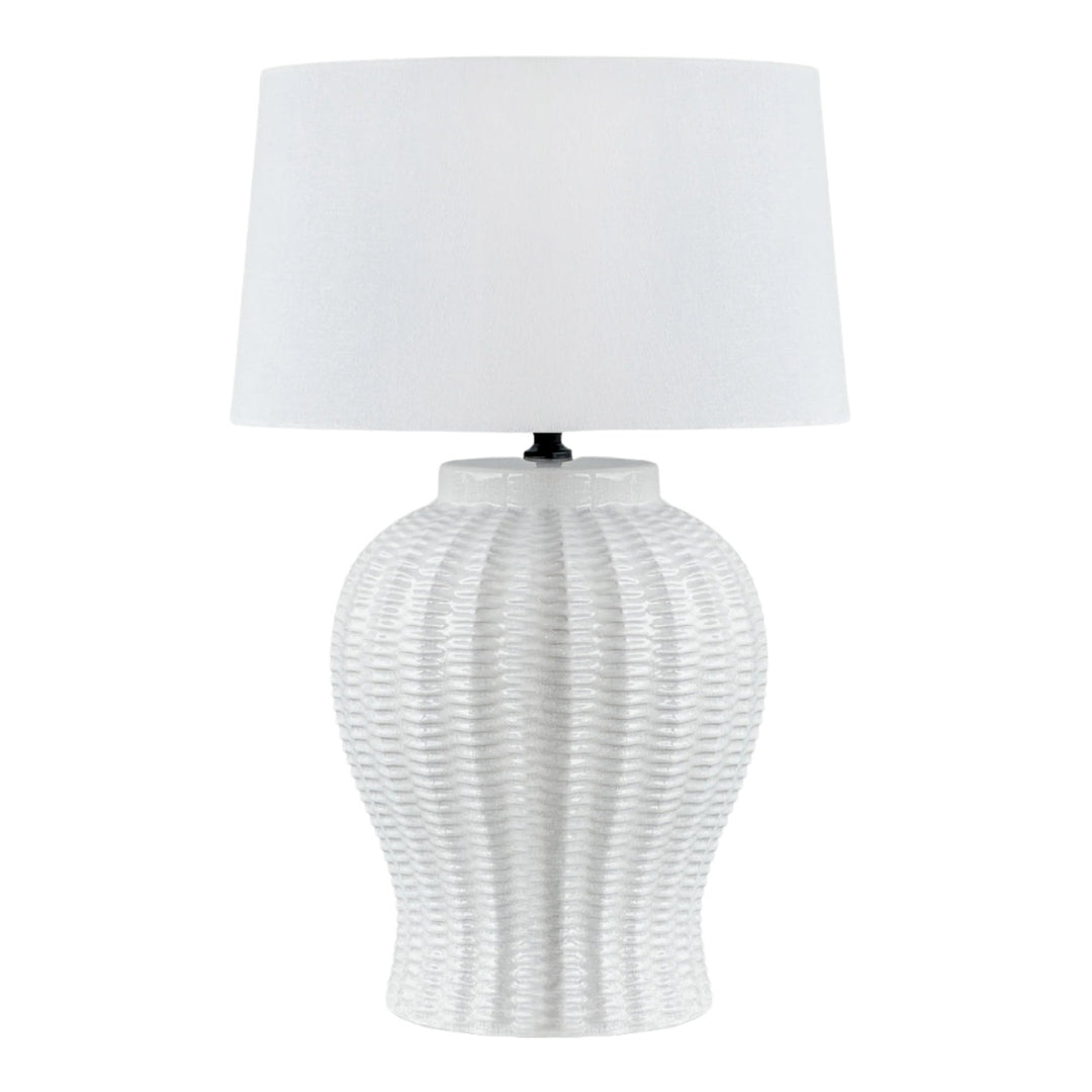 Drawbridge Ceramic Table Lamp Base White