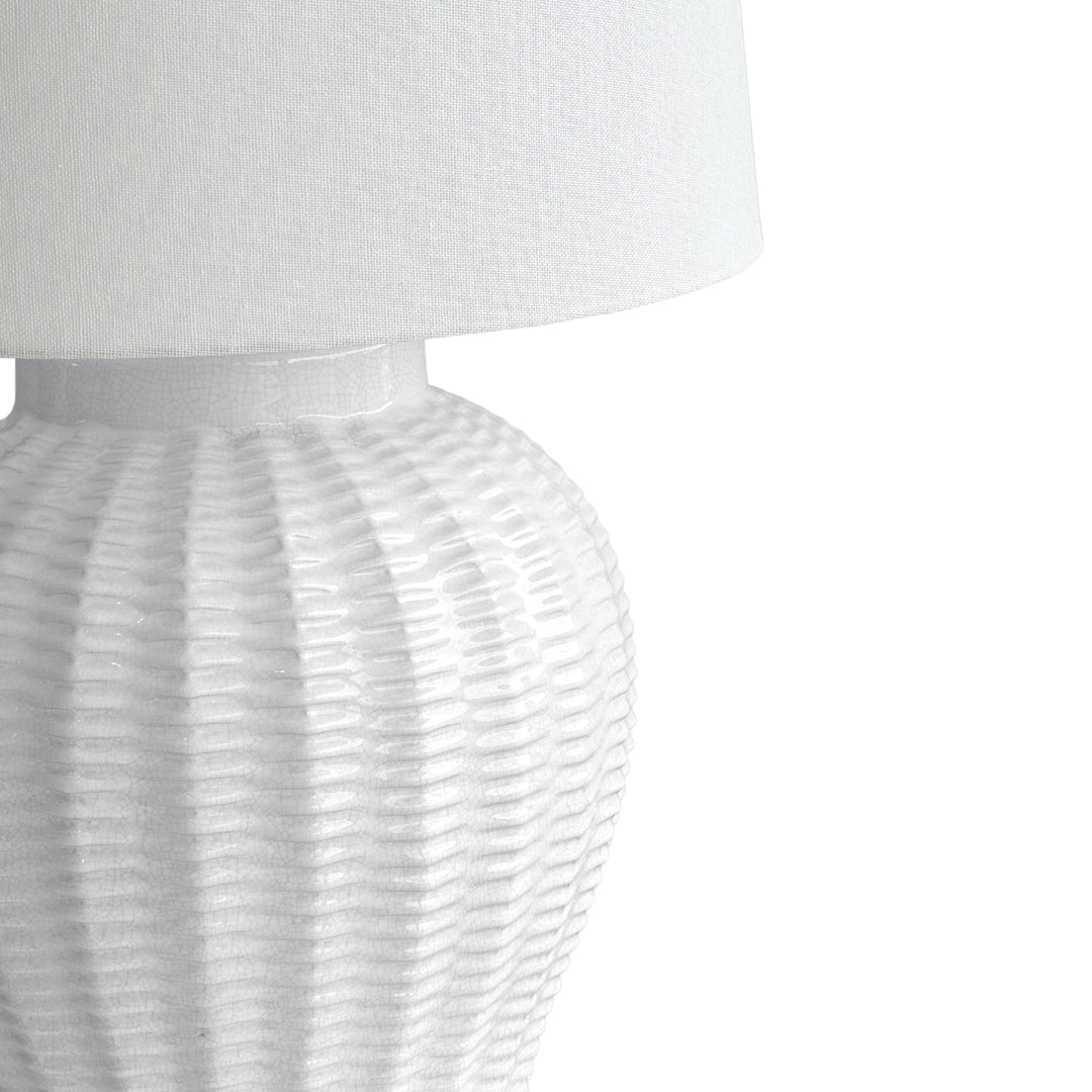 Drawbridge Ceramic Table Lamp Base White