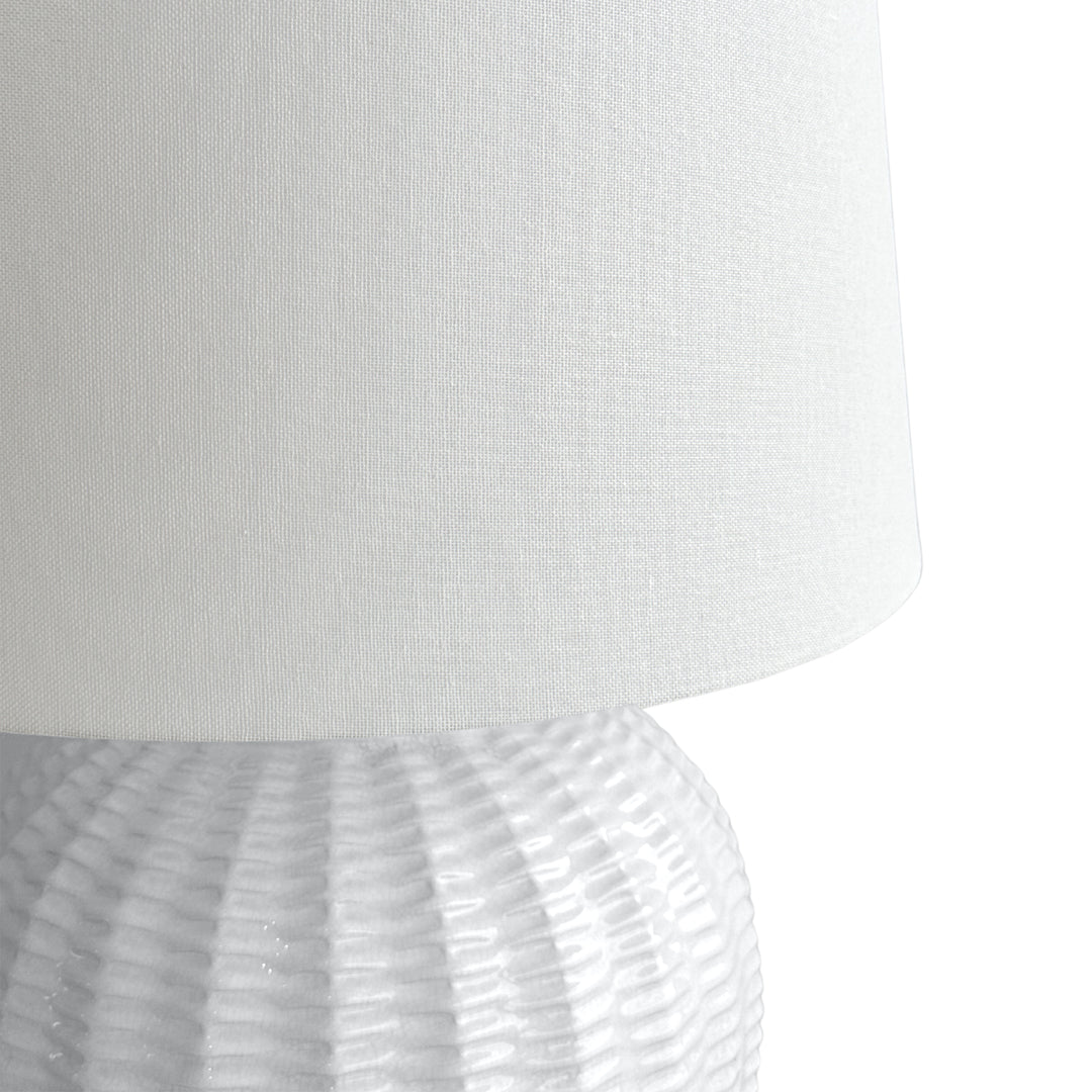 Drawbridge Ceramic Table Lamp Base White