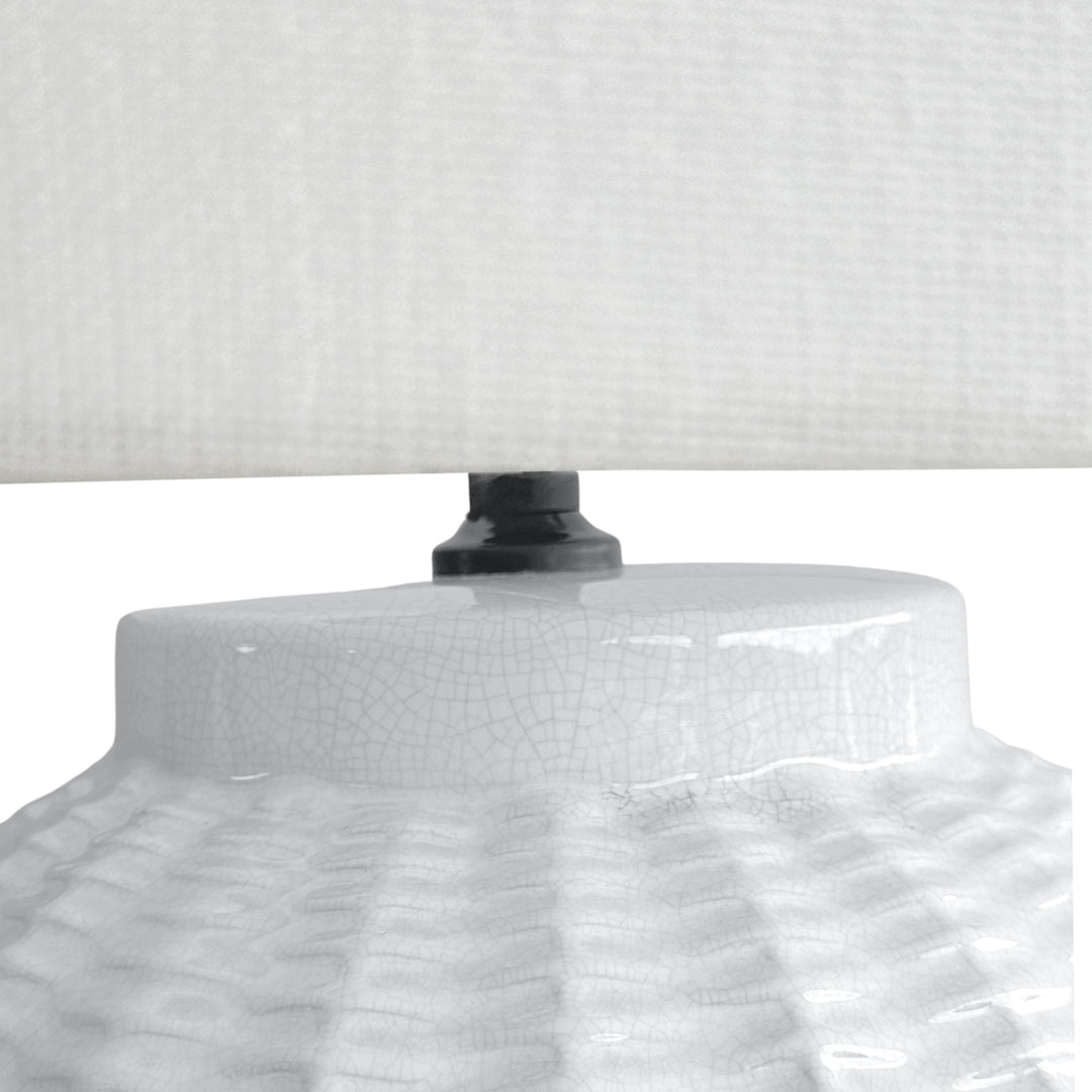 Drawbridge Ceramic Table Lamp Base White