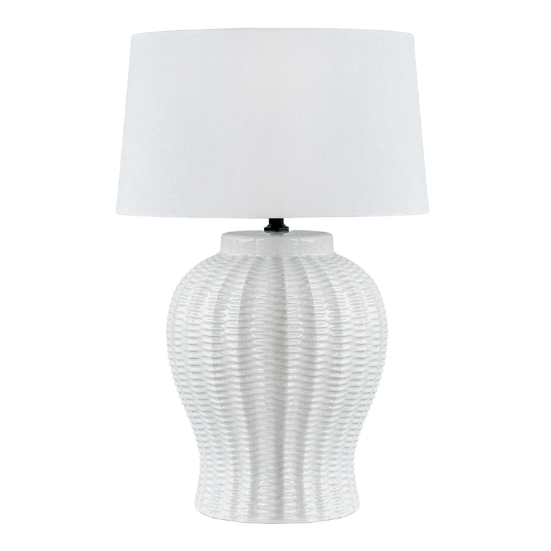 Koshi Ceramic Table Lamp Base White
