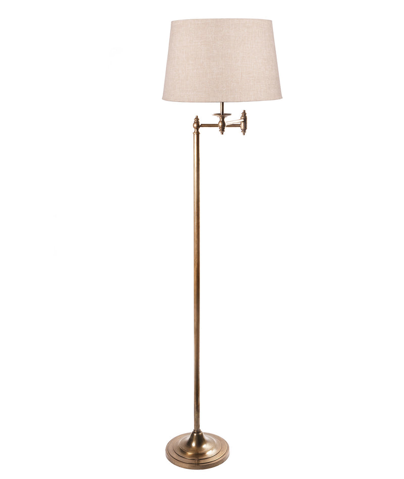 Macleay Floor Lamp Base Antique Brass