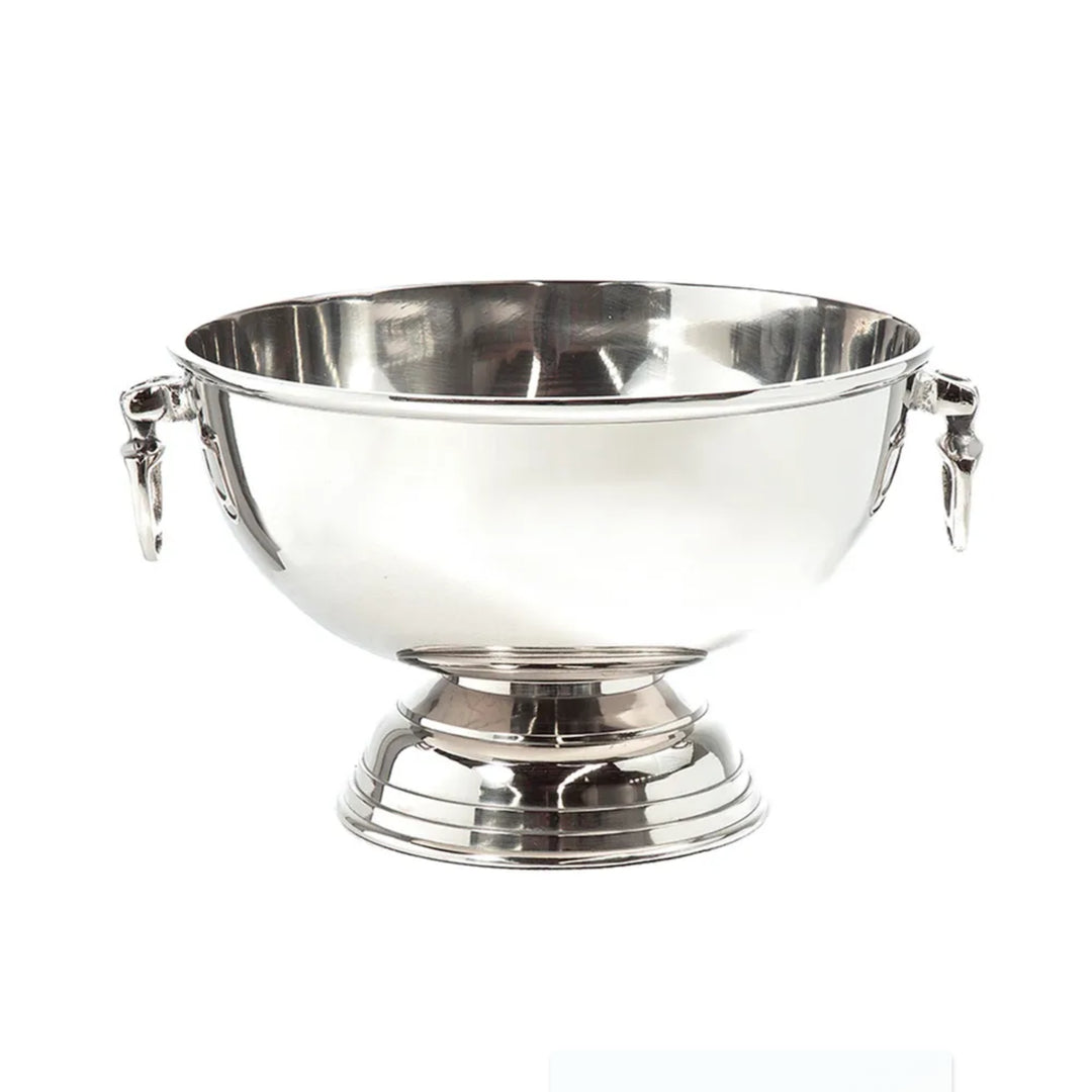 Round Footed Ice Bucket Nickel