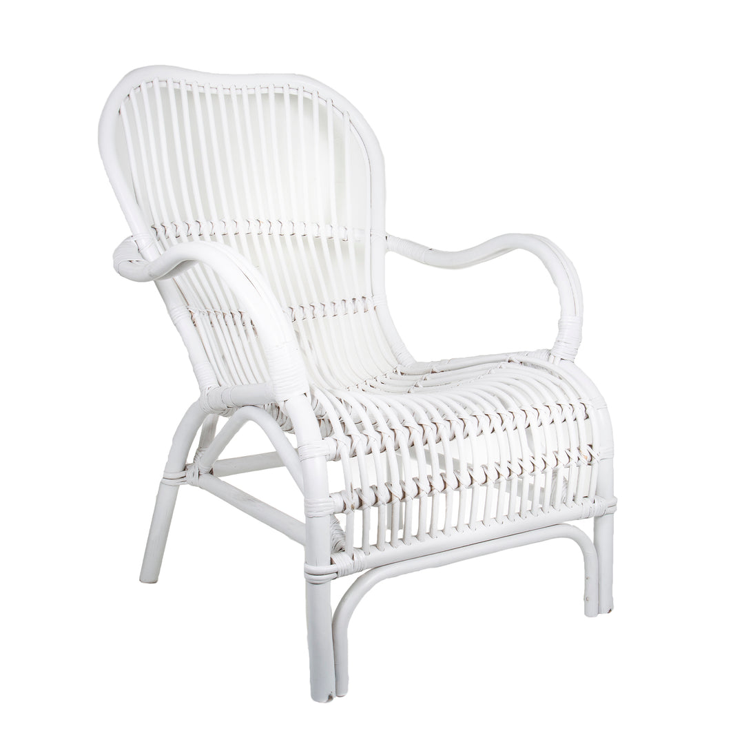 Seville Rattan Armchair White -Outdoor Undercover