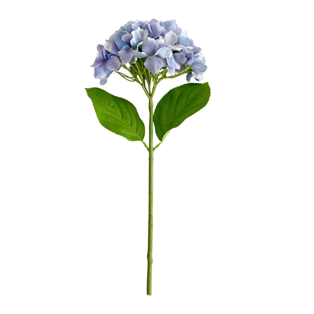 Hydrangea Stem Soft Touch 50cm Blue