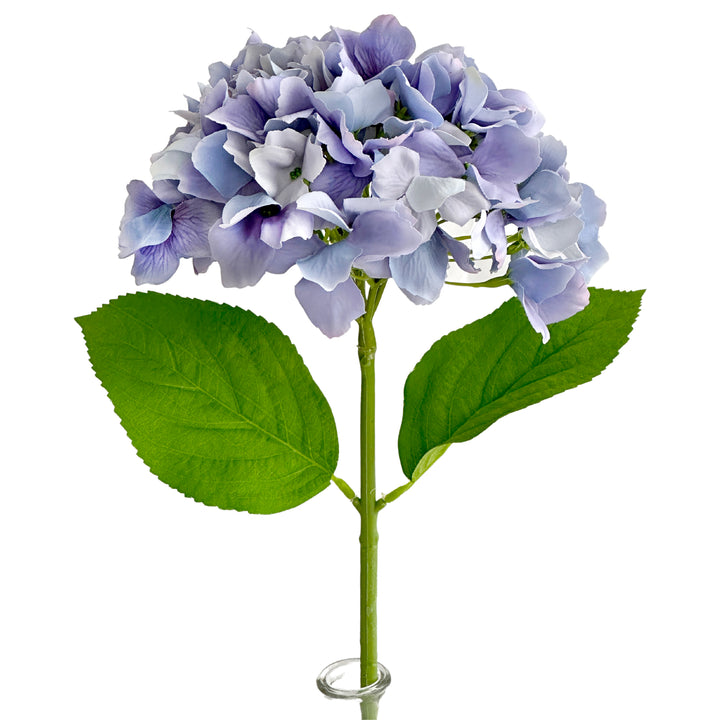 Hydrangea Stem Soft Touch 50cm Blue