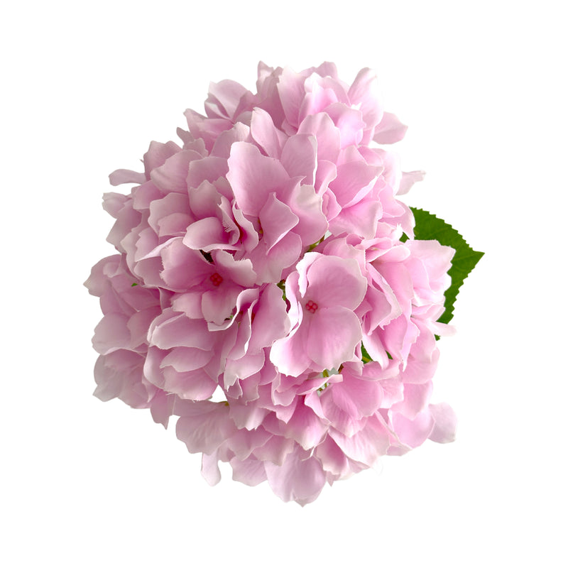 Hailey Hydrangea Stem Soft Touch 50cm Mid Pink