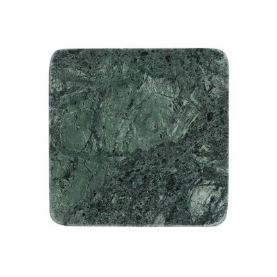 River Marble Coaster Square Green Set of 4