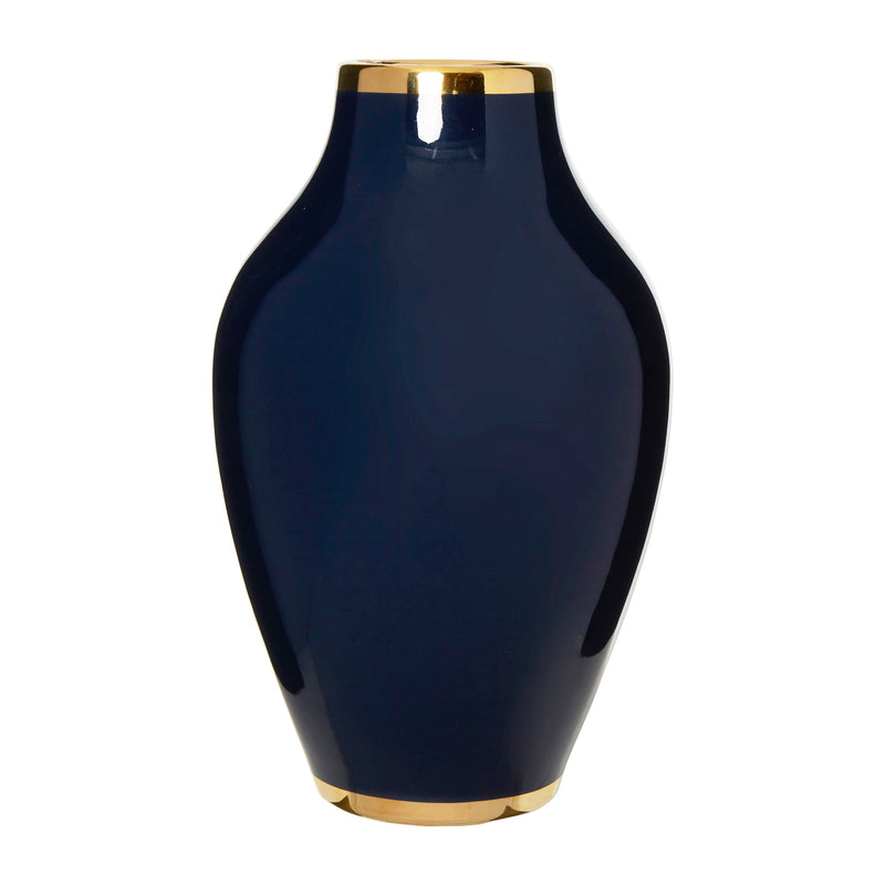Serena Navy Blue Porcelain Vase
