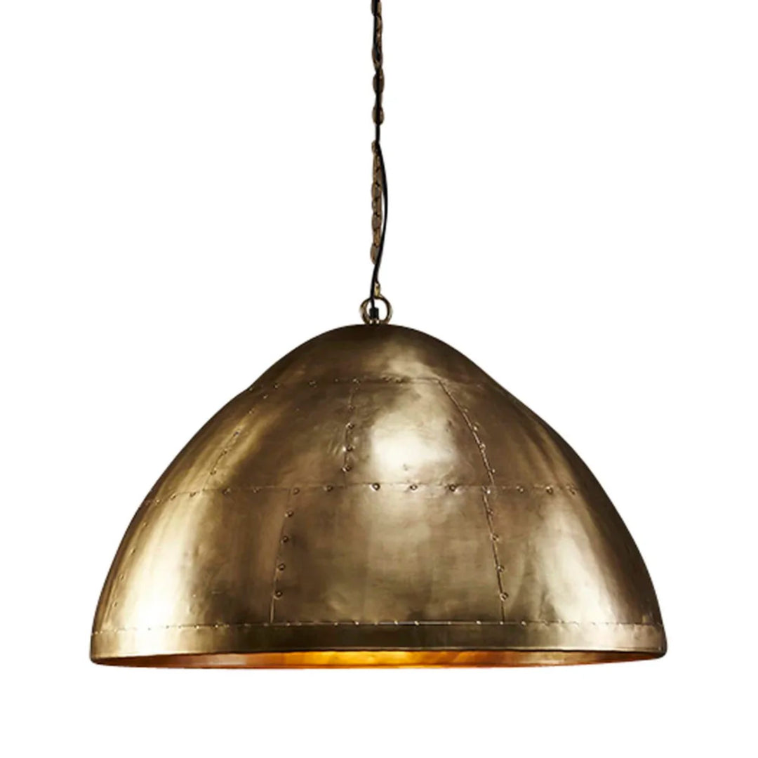 P51 Ceiling Pendant Large Antique Brass