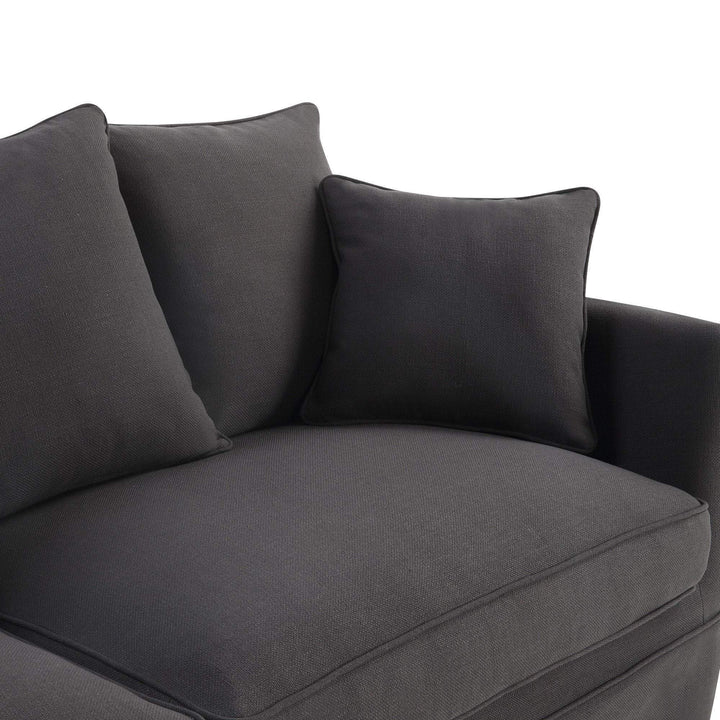 Noosa Hamptons 3 Seat Queen Sofa Bed Charcoal