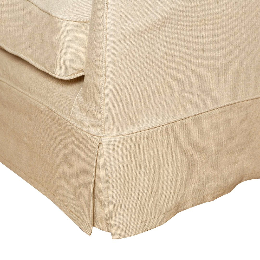 Noosa Hamptons 3 Seat Sofa Beige Linen Blend