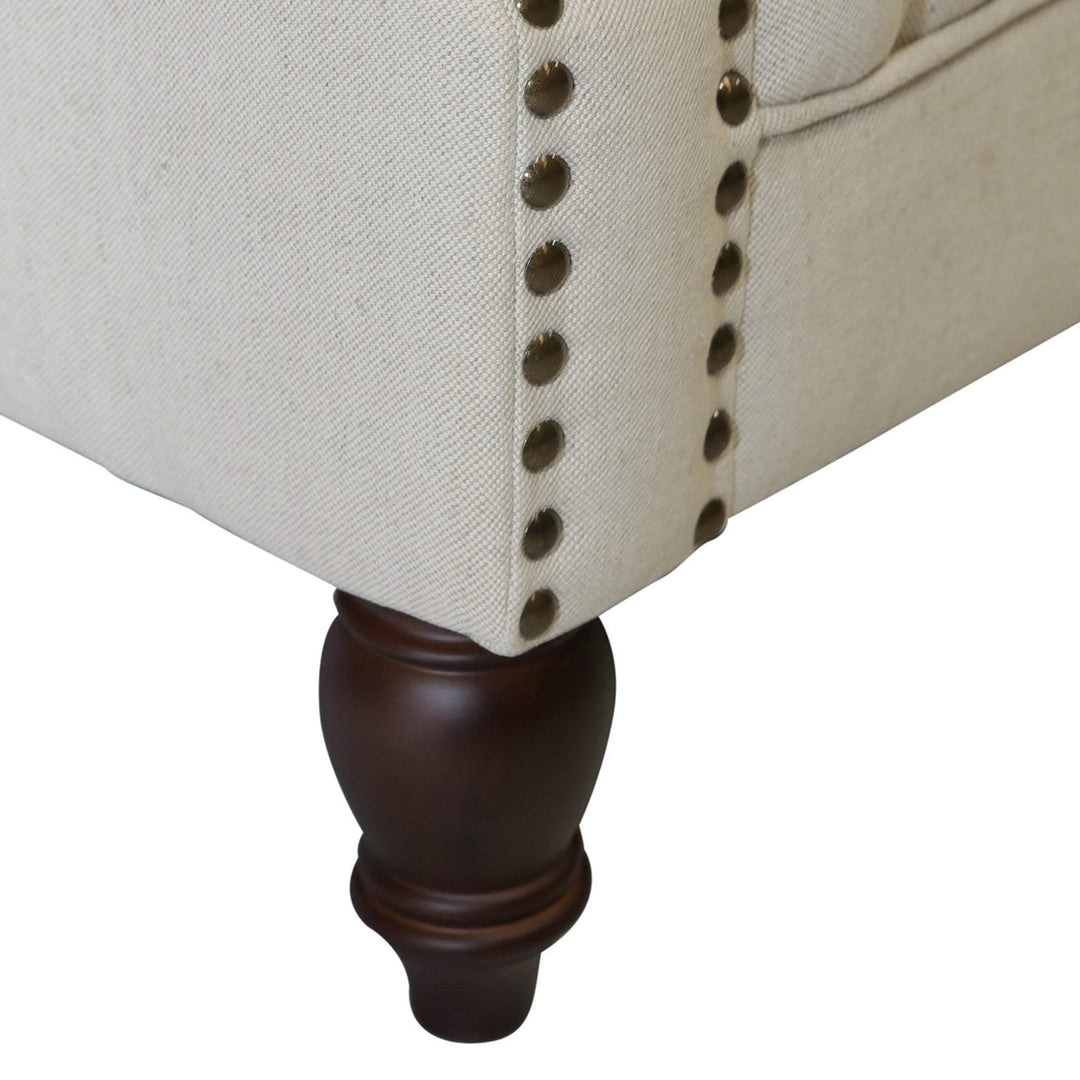 Vaucluse Buttoned Armchair Beige