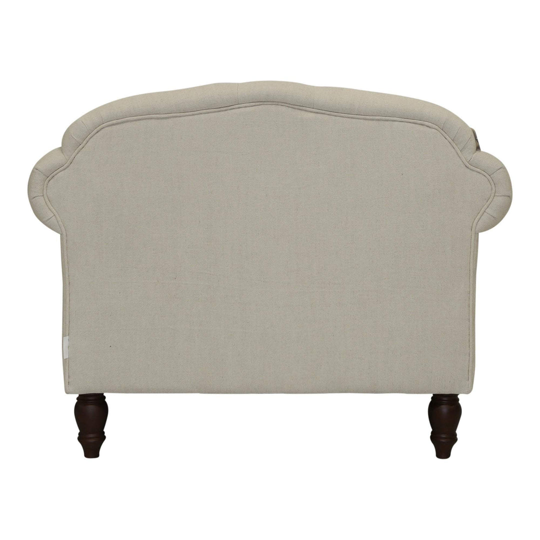 Vaucluse Buttoned Armchair Beige