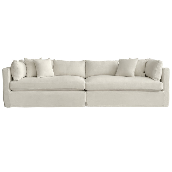 Marbella 4 Seat Slip Cover Sofa Ivory