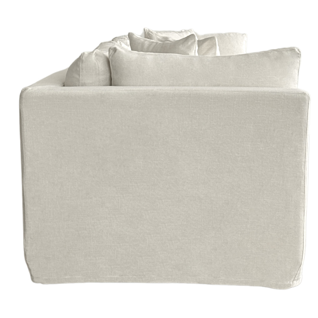 Marbella 4 Seat Slip Cover Sofa Ivory