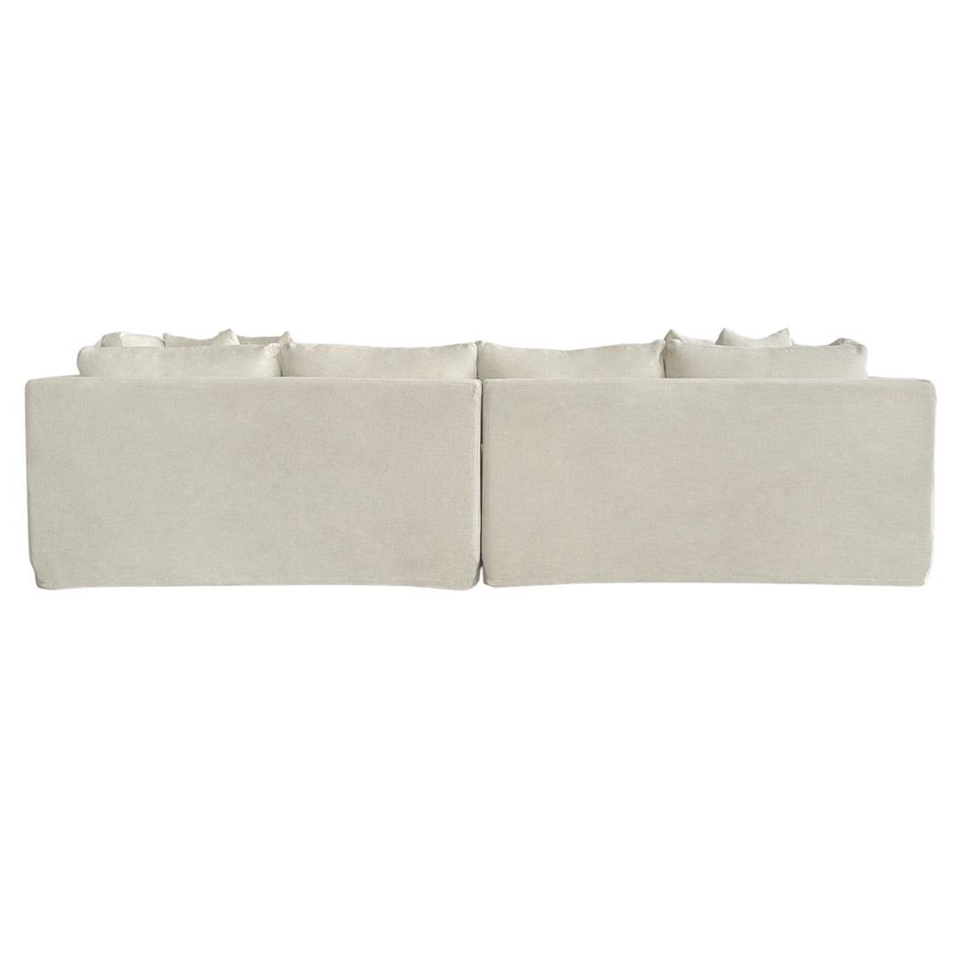 Marbella 4 Seat Slip Cover Sofa Ivory