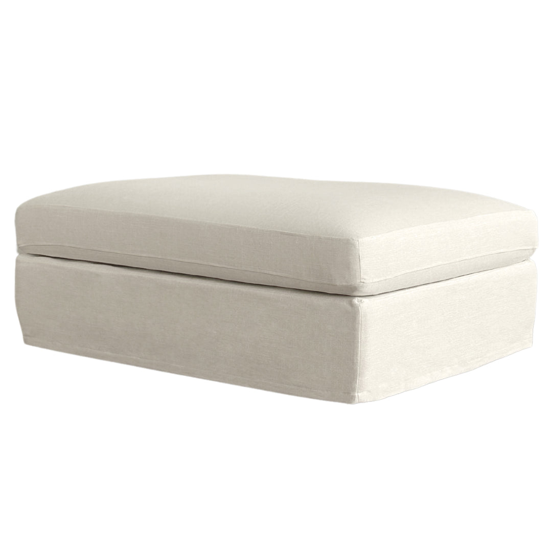 Marbella Ottoman Ivory