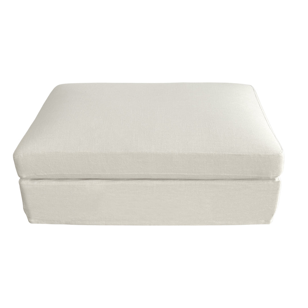 Marbella Ottoman Ivory