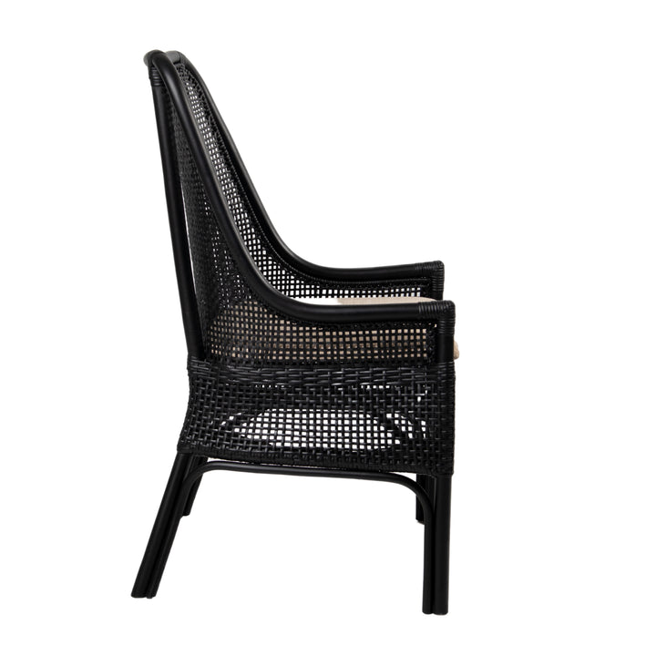 Victoria Hamptons Dining Chair Black