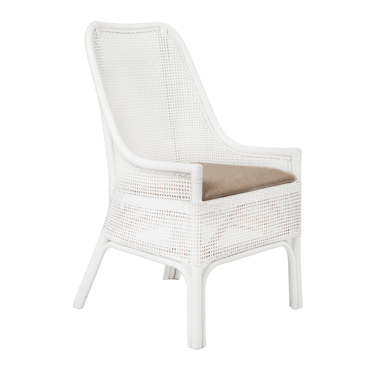 Victoria Hamptons Dining Chair White