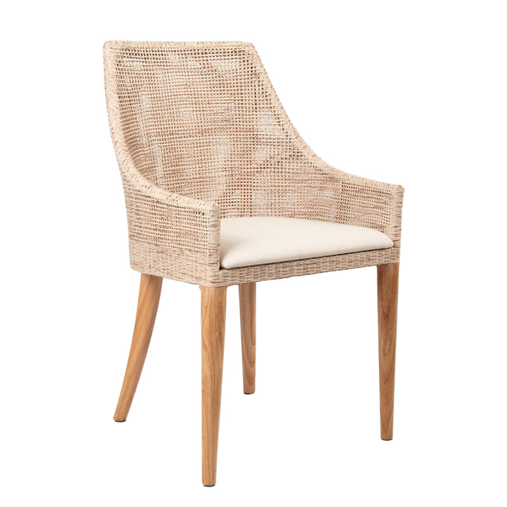 Charlotte Rattan Dining Chair Natural