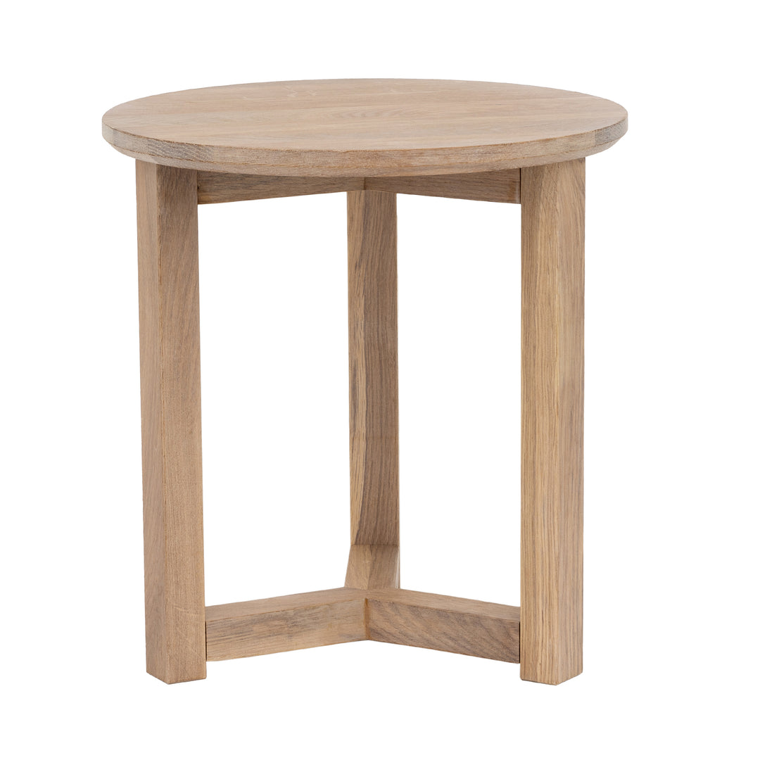 Oslo Set of 2 Side Tables White Wash Finish