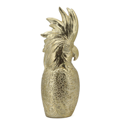 Opulent Decorative Parrot Statue in Gold  H33cm