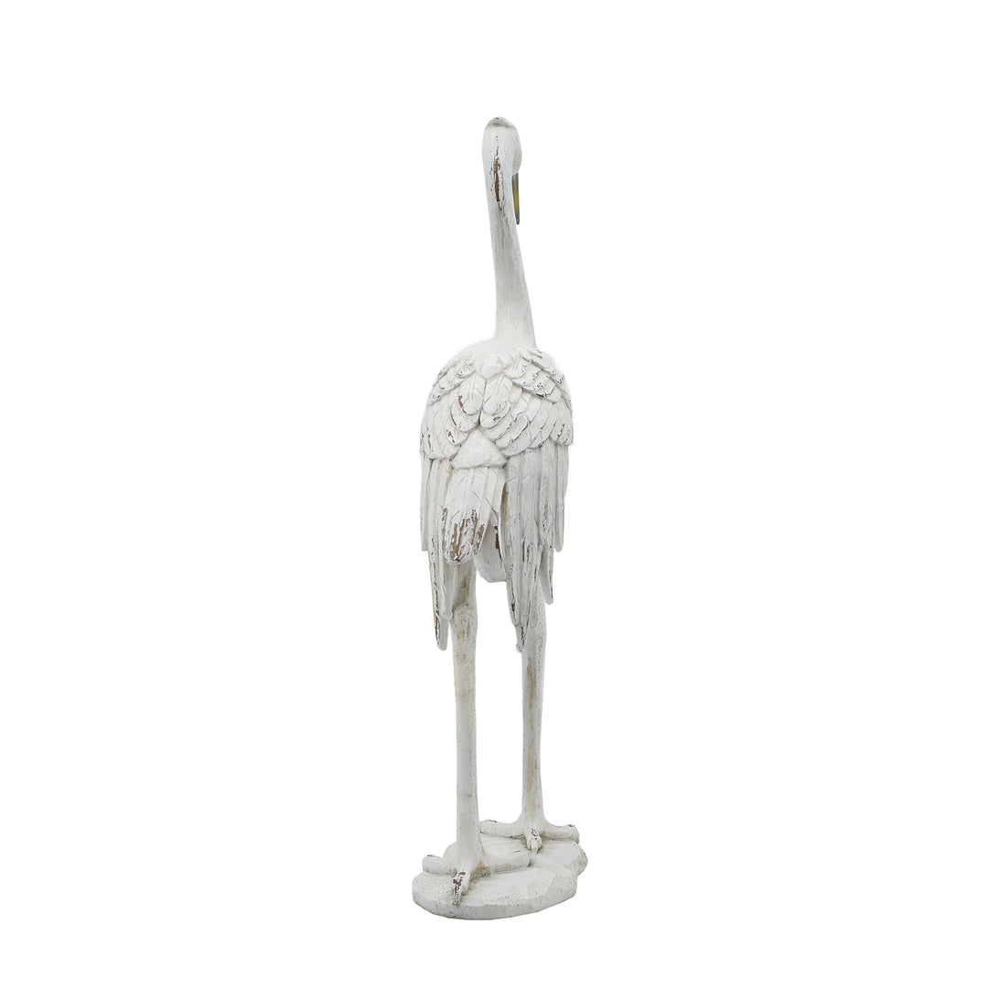 Elegant White Bird Statue H58cm