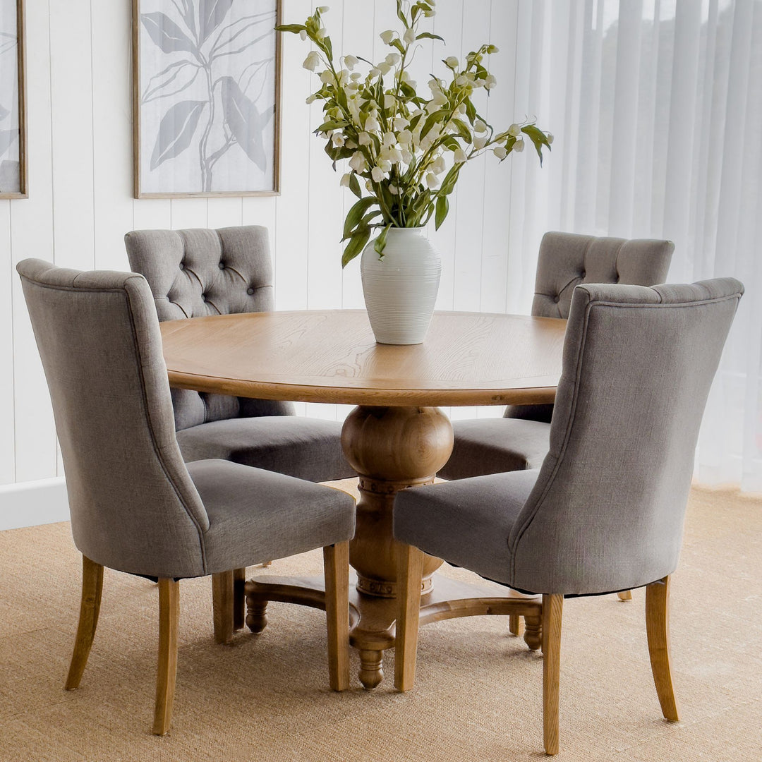 Verona Oakwood 150cm Dining Table Round