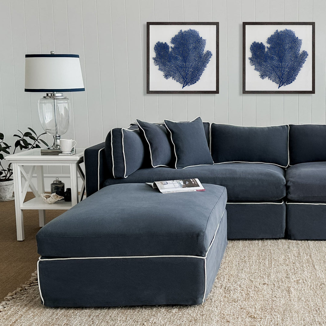 Slip Cover - Marbella Modular Sofa A Navy