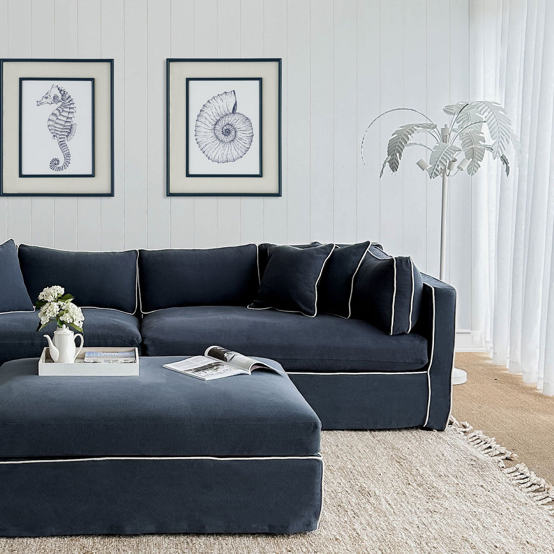 Slip Cover - Marbella Modular Sofa B Navy