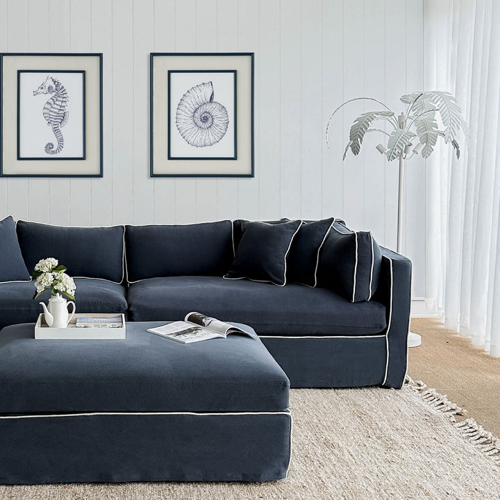 Slip Cover - Marbella Modular Sofa B Navy