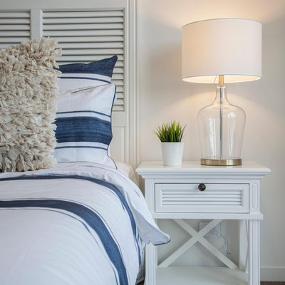 West Beach Bedside Table White