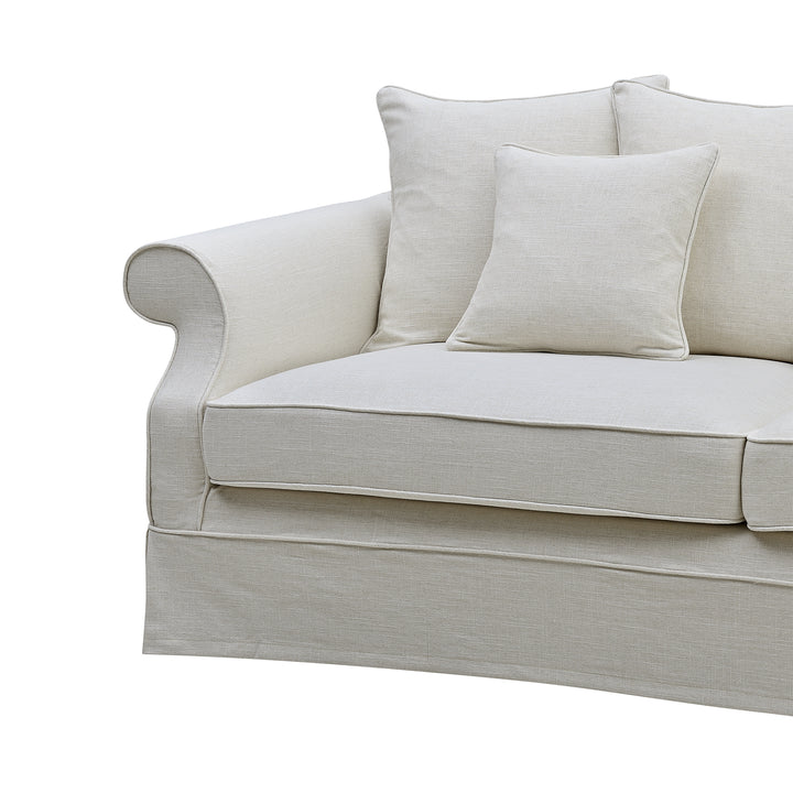 Slip Cover Only - Avalon Hamptons 3 Seat Sofa Ivory