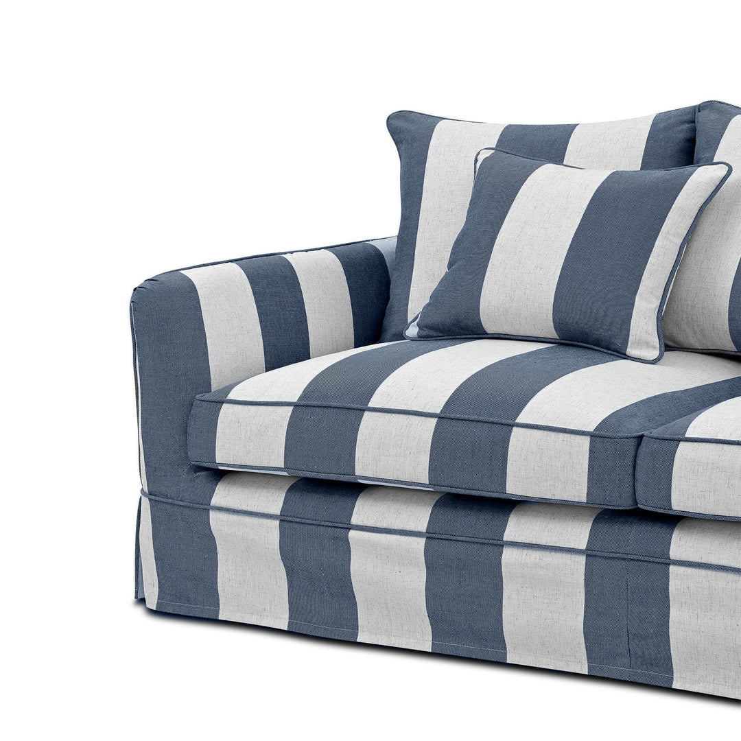 Noosa Hamptons 2 Seat Sofa Denim/Cream