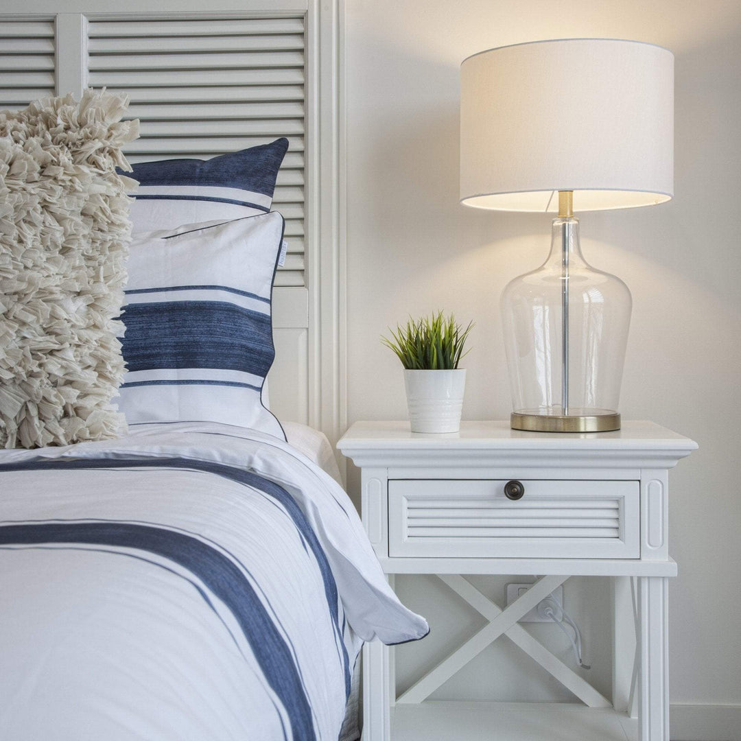 West Beach Bedhead W/ Shutters King - OneWorld Collection