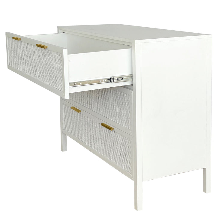 Santorini Dresser 3 Drawer White - OneWorld Collection