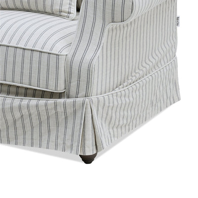 2 Seat Slip Cover - Avalon Stone Stripe - OneWorld Collection