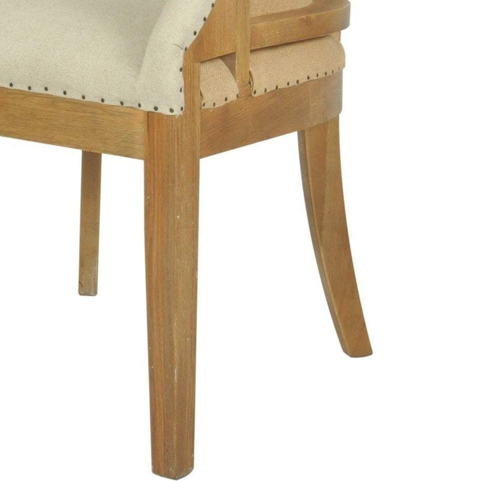 Oakwood Linen Armchair Natural - OneWorld Collection