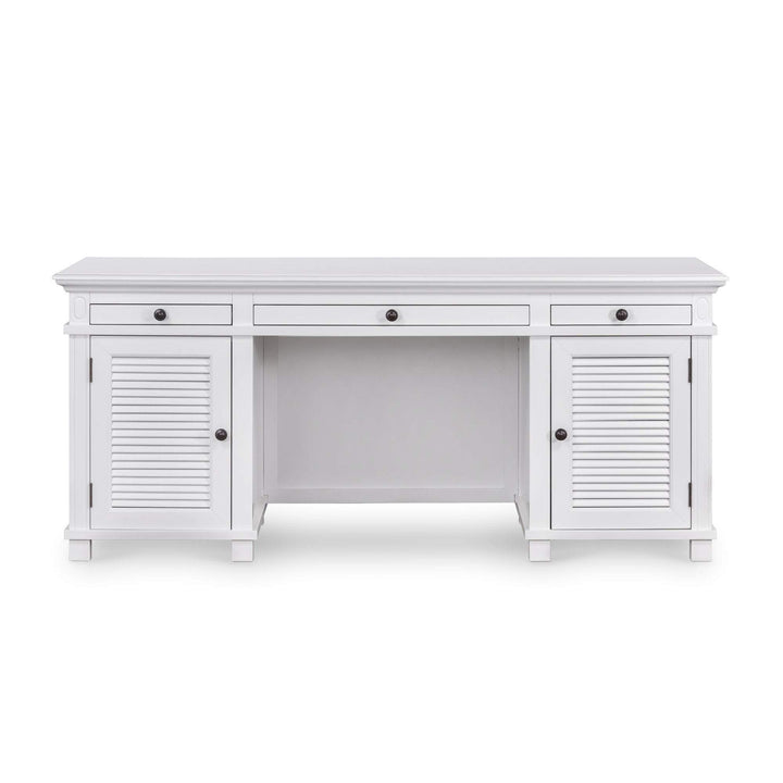 West Beach Desk White Double Leg - OneWorld Collection