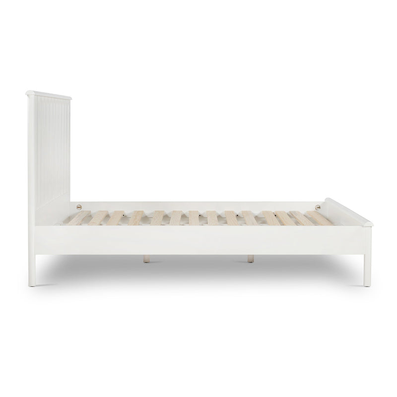 Ibiza Queen Bed Pillar White - OneWorld Collection