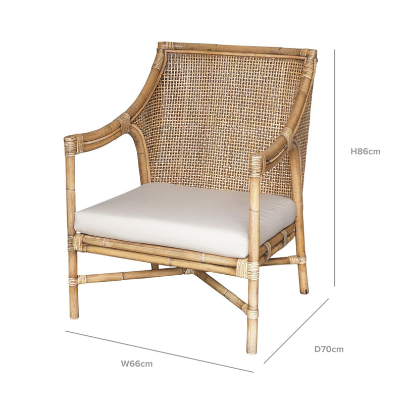 Havana Occasional Chair Rattan - OneWorld Collection